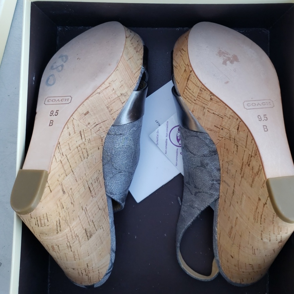 Coach Platform Wedges